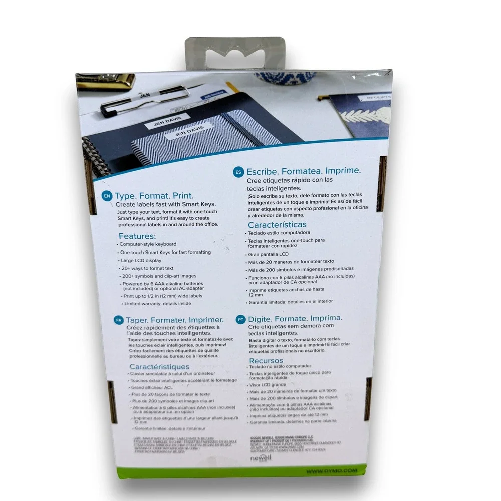 DYMO LabelManager 160 Portable Handheld Label Maker Value‎ Pack with 3 D1 Tapes